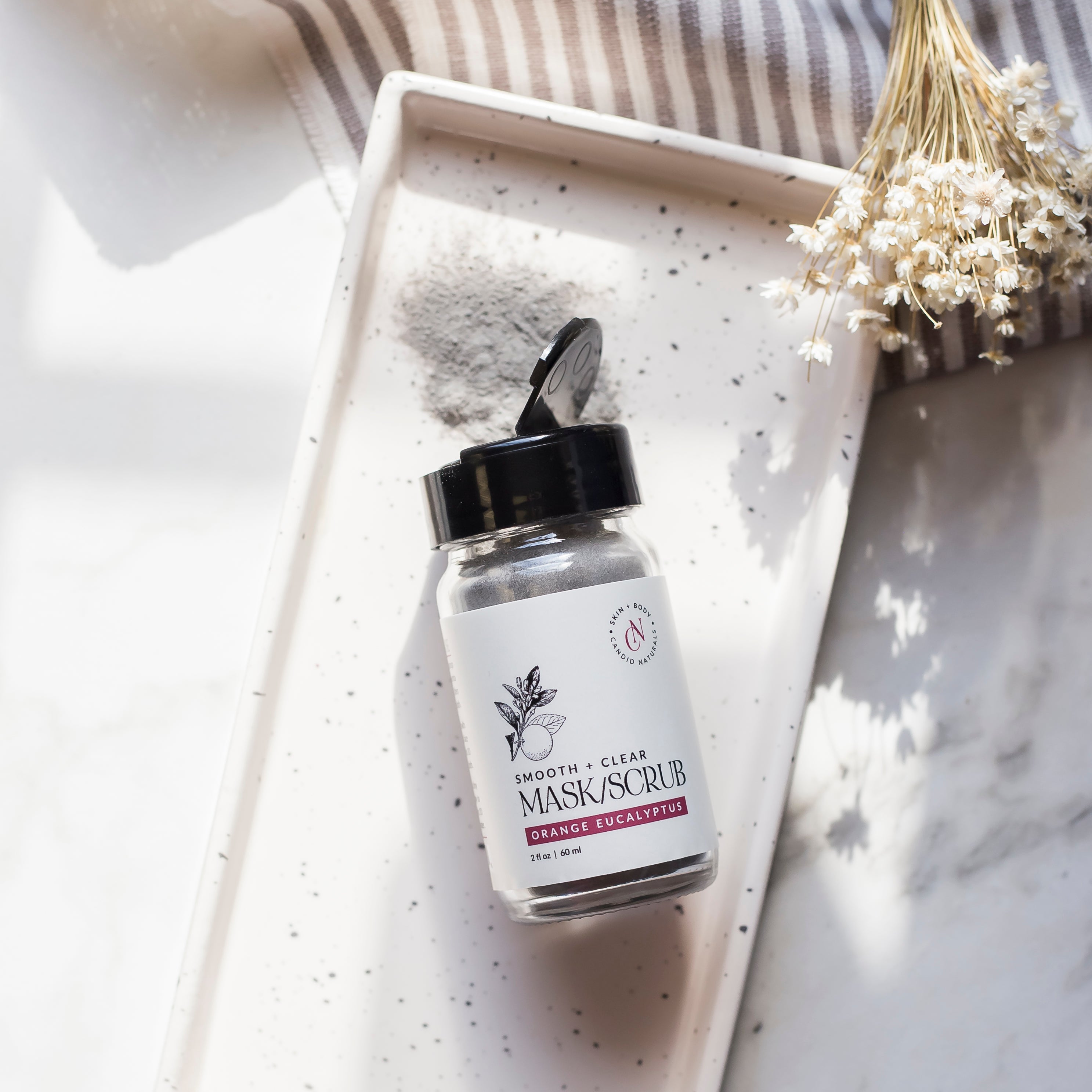 Orange Eucalyptus Mask/Scrub Powder | Smooth + Clear