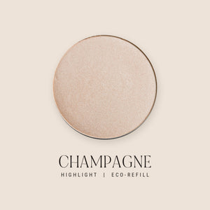 Champagne highlight Eco-Refill pan by Candid Naturals